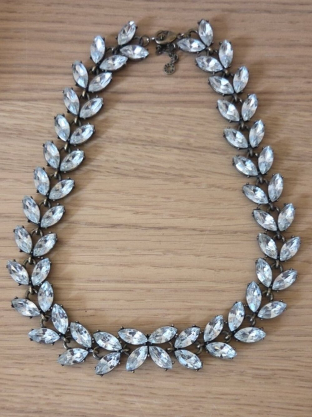 Baublebar Crystal Leaf Statement Necklace